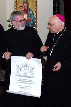 Padre Tomás y el Patriarca Latino de Jersulen
